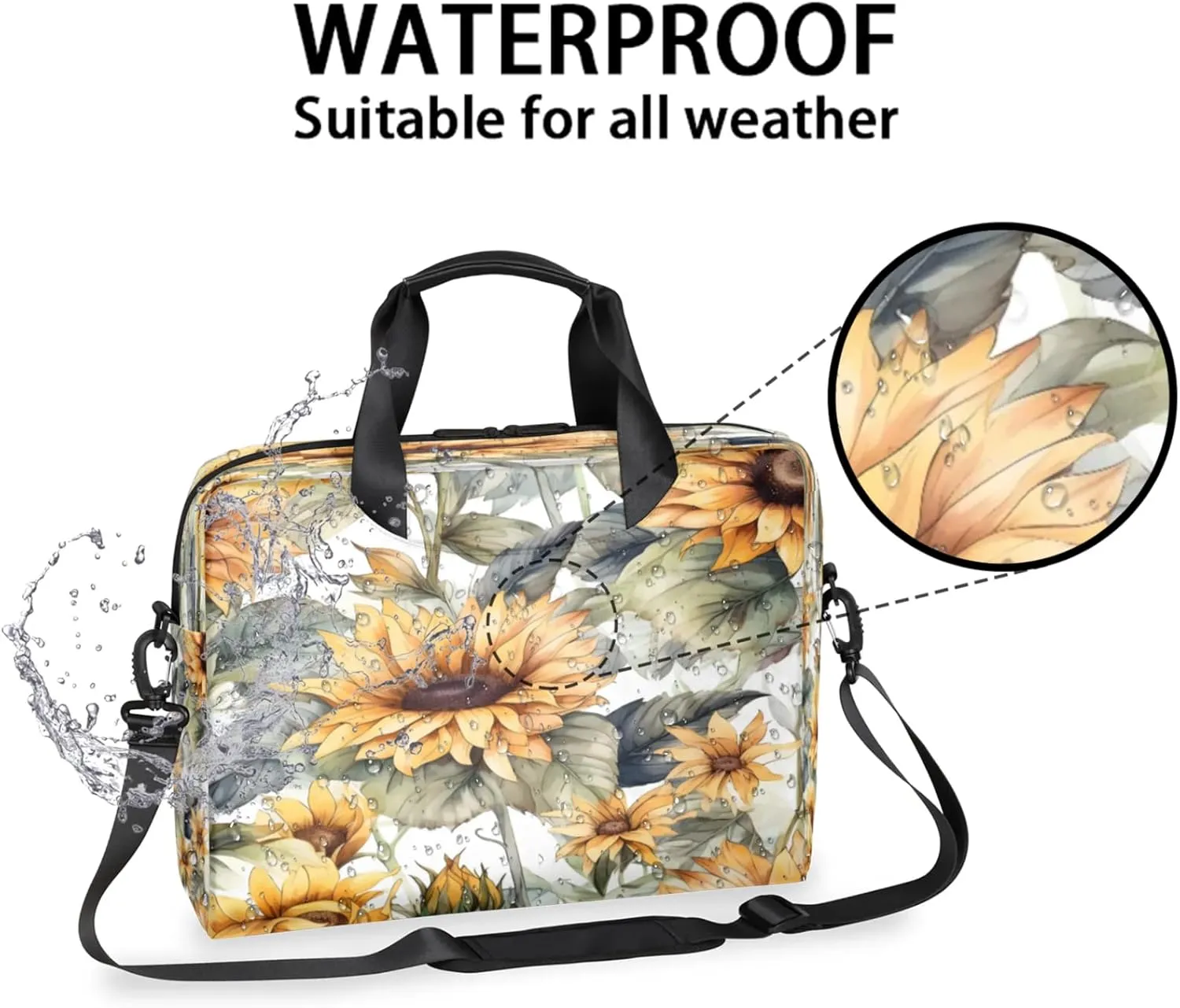 Laptop Shoulder Bag Compatible with Handle, Messenger Shoulder Case for Tablet, Laptop Carrying Case