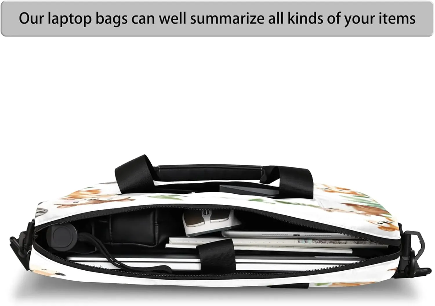 Laptop Shoulder Bag Compatible with Handle, Messenger Shoulder Case for Tablet, Laptop Carrying Case