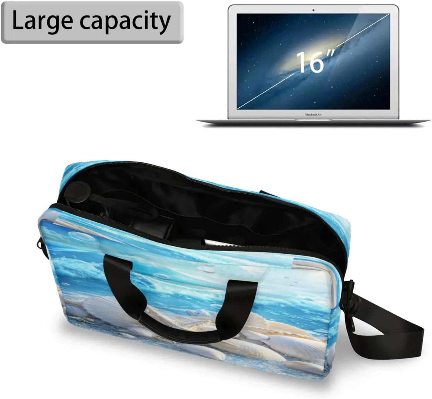 Laptop Shoulder Bag Compatible with Handle, Messenger Shoulder Case for Tablet, Laptop Carrying Case