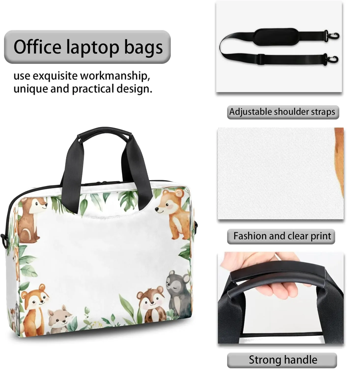 Laptop Shoulder Bag Compatible with Handle, Messenger Shoulder Case for Tablet, Laptop Carrying Case