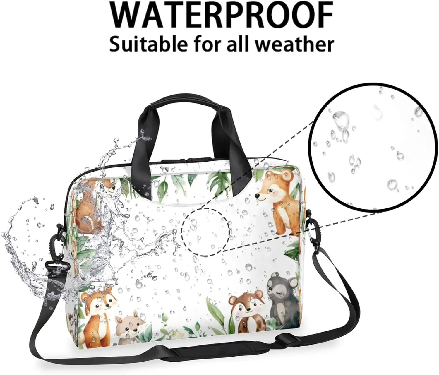 Laptop Shoulder Bag Compatible with Handle, Messenger Shoulder Case for Tablet, Laptop Carrying Case