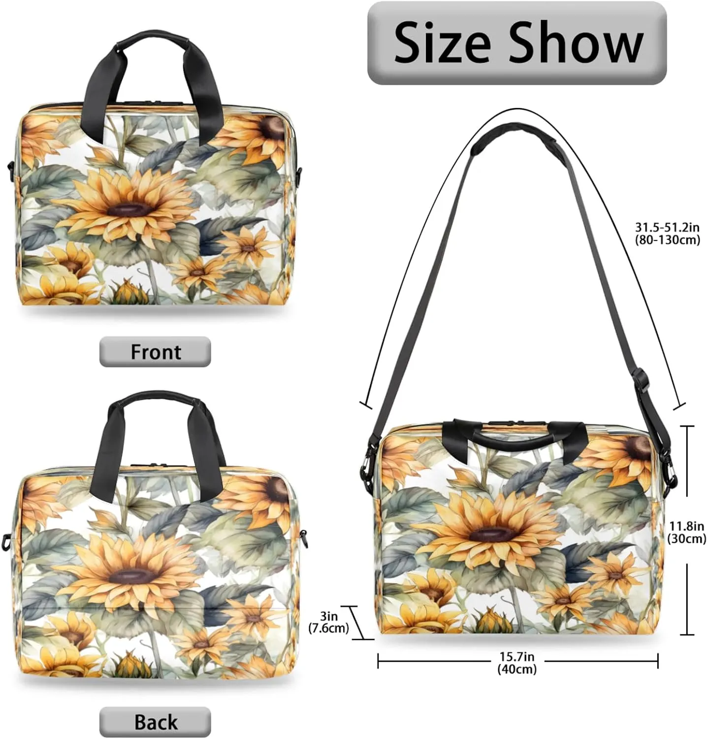 Laptop Shoulder Bag Compatible with Handle, Messenger Shoulder Case for Tablet, Laptop Carrying Case