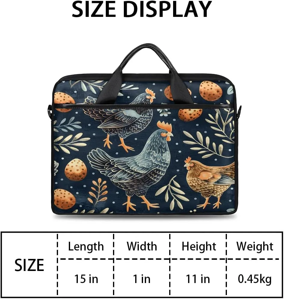 Laptop Shoulder Bag Computer Bag 13-15 Inches Laptop Carrying Case with Shoulder Strap for Women Men