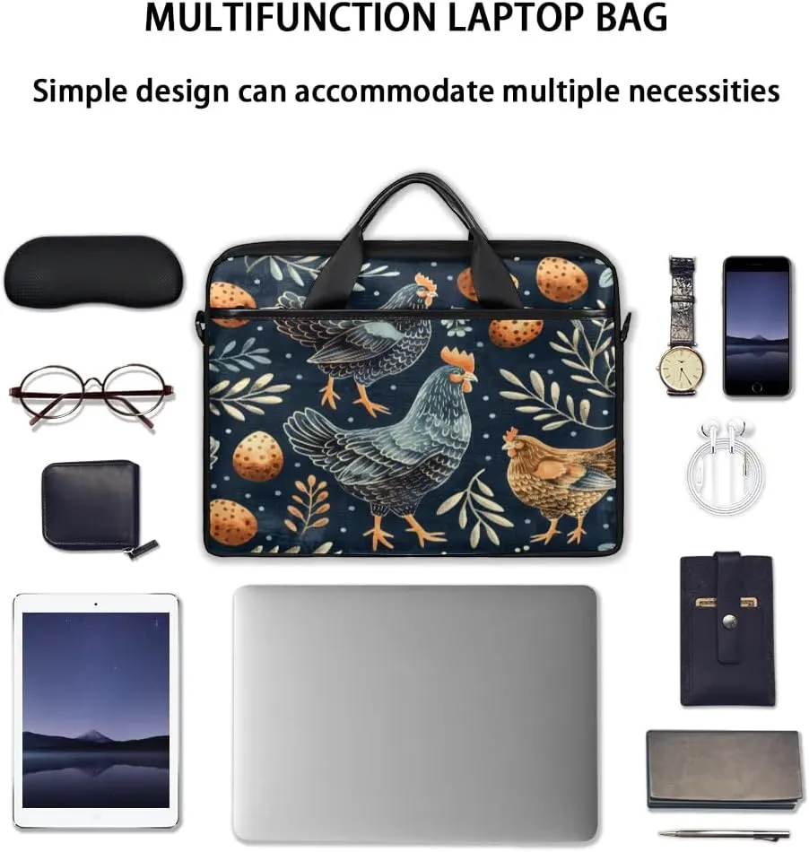 Laptop Shoulder Bag Computer Bag 13-15 Inches Laptop Carrying Case with Shoulder Strap for Women Men