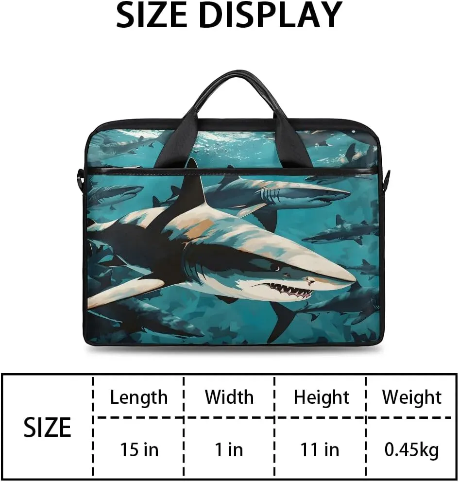 Laptop Shoulder Bag Computer Bag 13-15 Inches Laptop Carrying Case with Shoulder Strap for Women Men