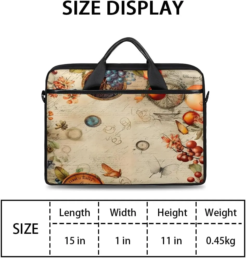 Laptop Shoulder Bag Computer Bag 13-15 Inches Laptop Carrying Case with Shoulder Strap for Women Men