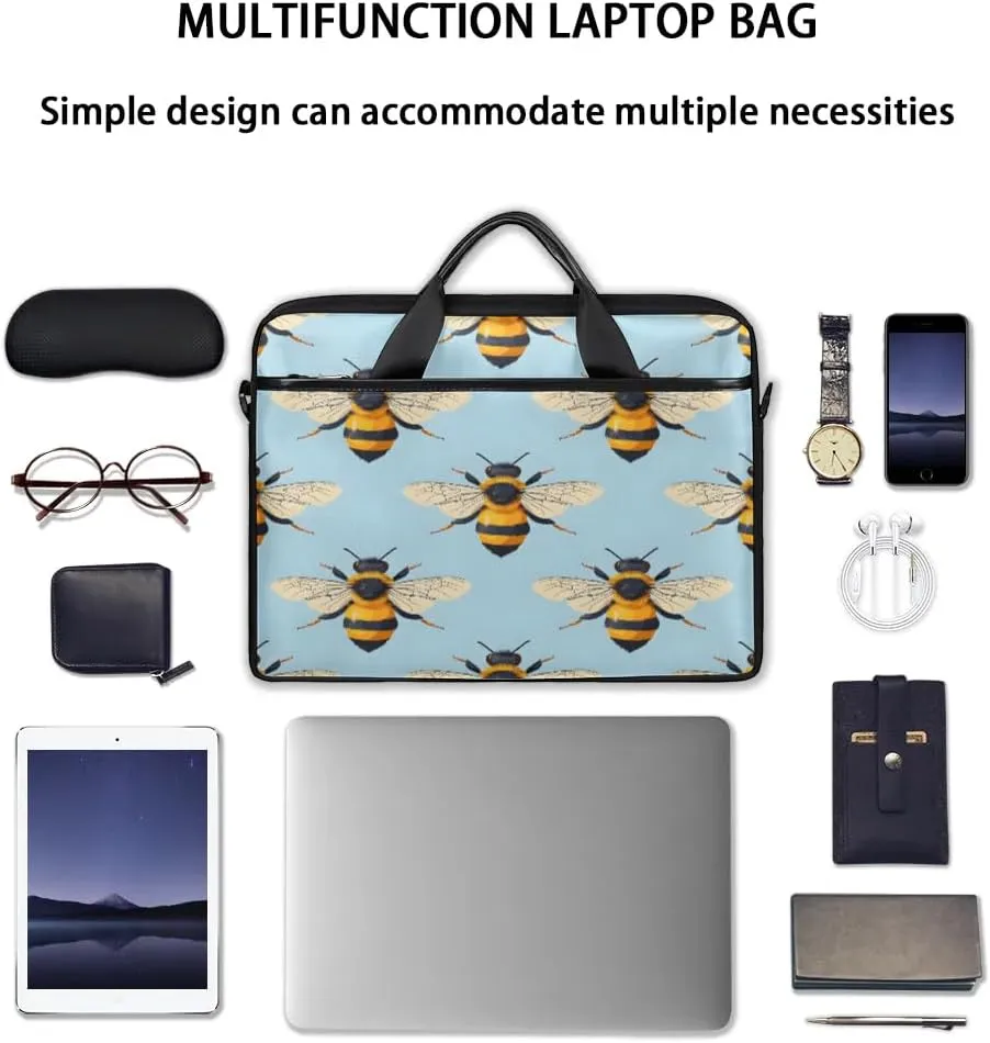 Laptop Shoulder Bag Computer Bag 13-15 Inches Laptop Carrying Case with Shoulder Strap for Women Men