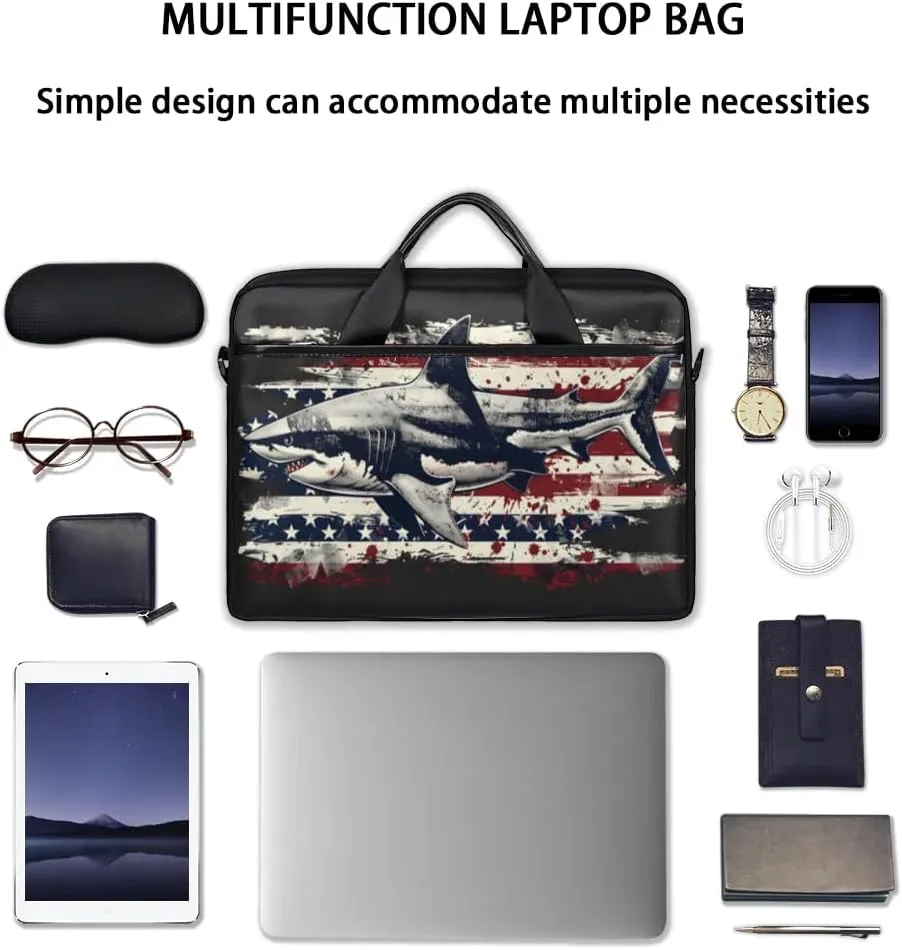 Laptop Shoulder Bag Computer Bag 13-15 Inches Laptop Carrying Case with Shoulder Strap for Women Men