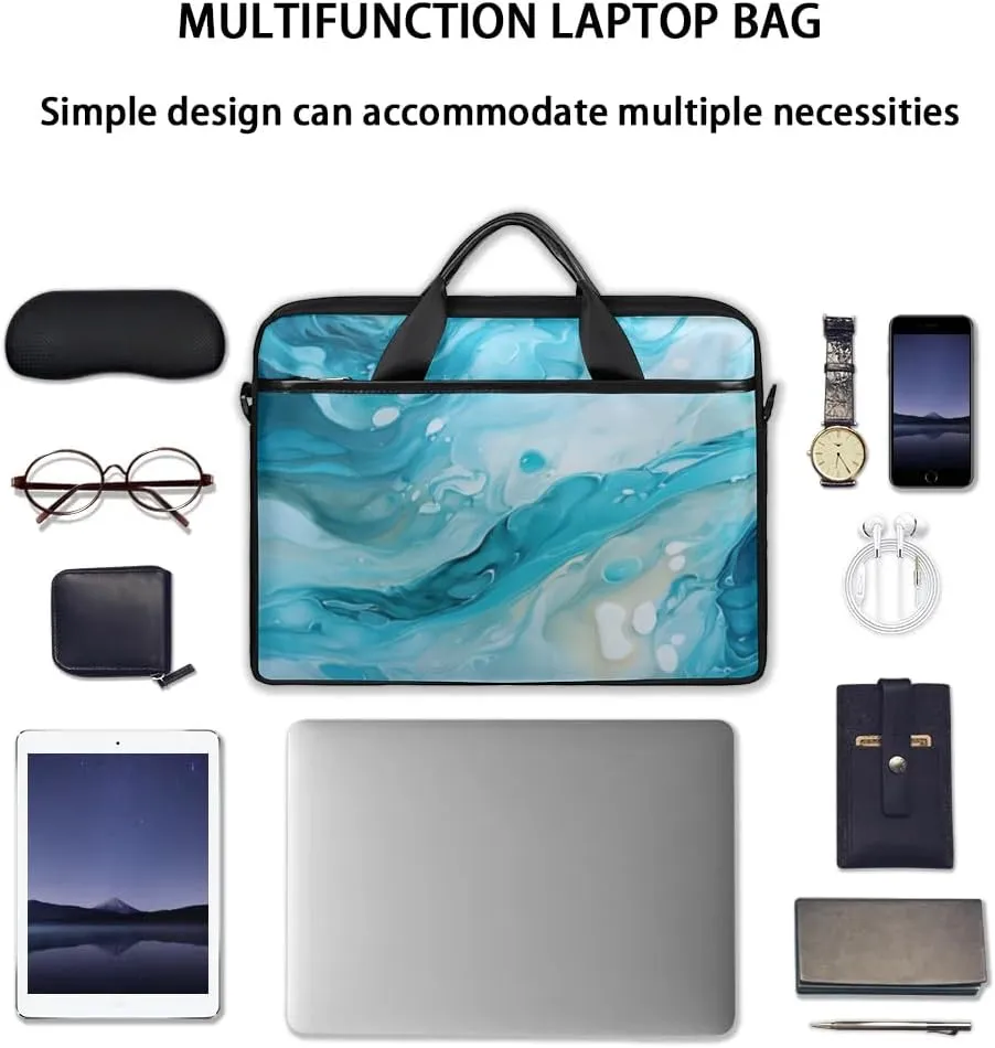 Laptop Shoulder Bag Computer Bag 13-15 Inches Laptop Carrying Case with Shoulder Strap for Women Men