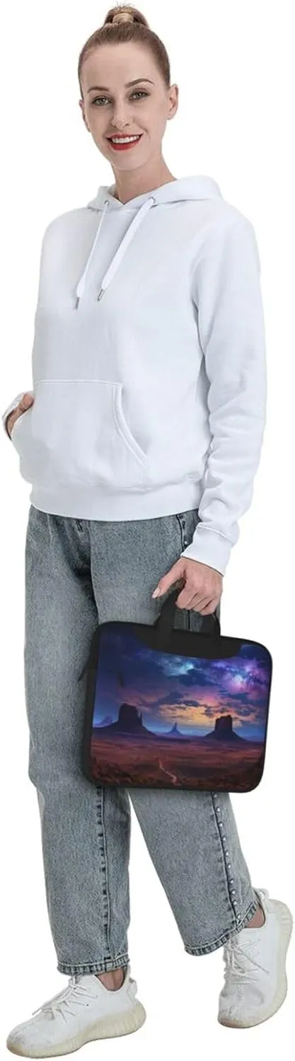 Laptop Shoulder Bag Laptop Bag Computer Bag Nebula in Desert Monument Messenger Bag for Unisex