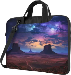 Laptop Shoulder Bag Laptop Bag Computer Bag Nebula in Desert Monument Messenger Bag for Unisex