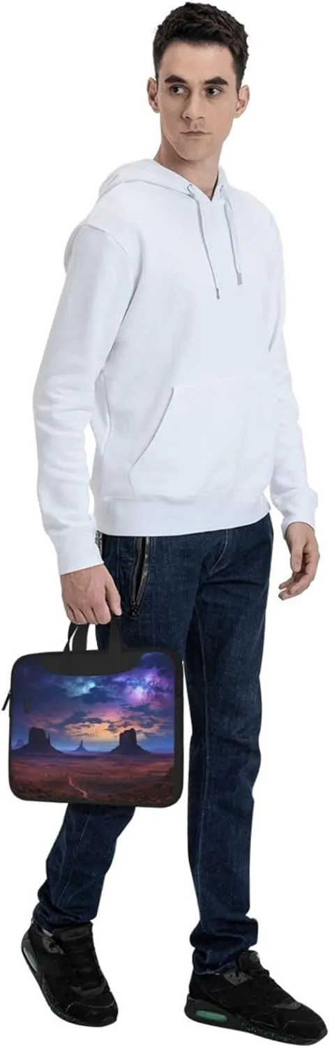 Laptop Shoulder Bag Laptop Bag Computer Bag Nebula in Desert Monument Messenger Bag for Unisex