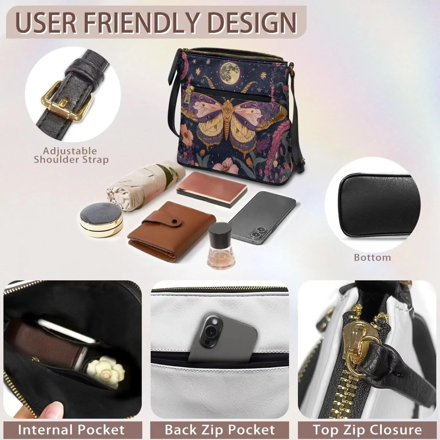 Large Crossbody Bucket Bags for Women Tote Bag Leather Bag for Women Handbag Satchel Shoulder Bag