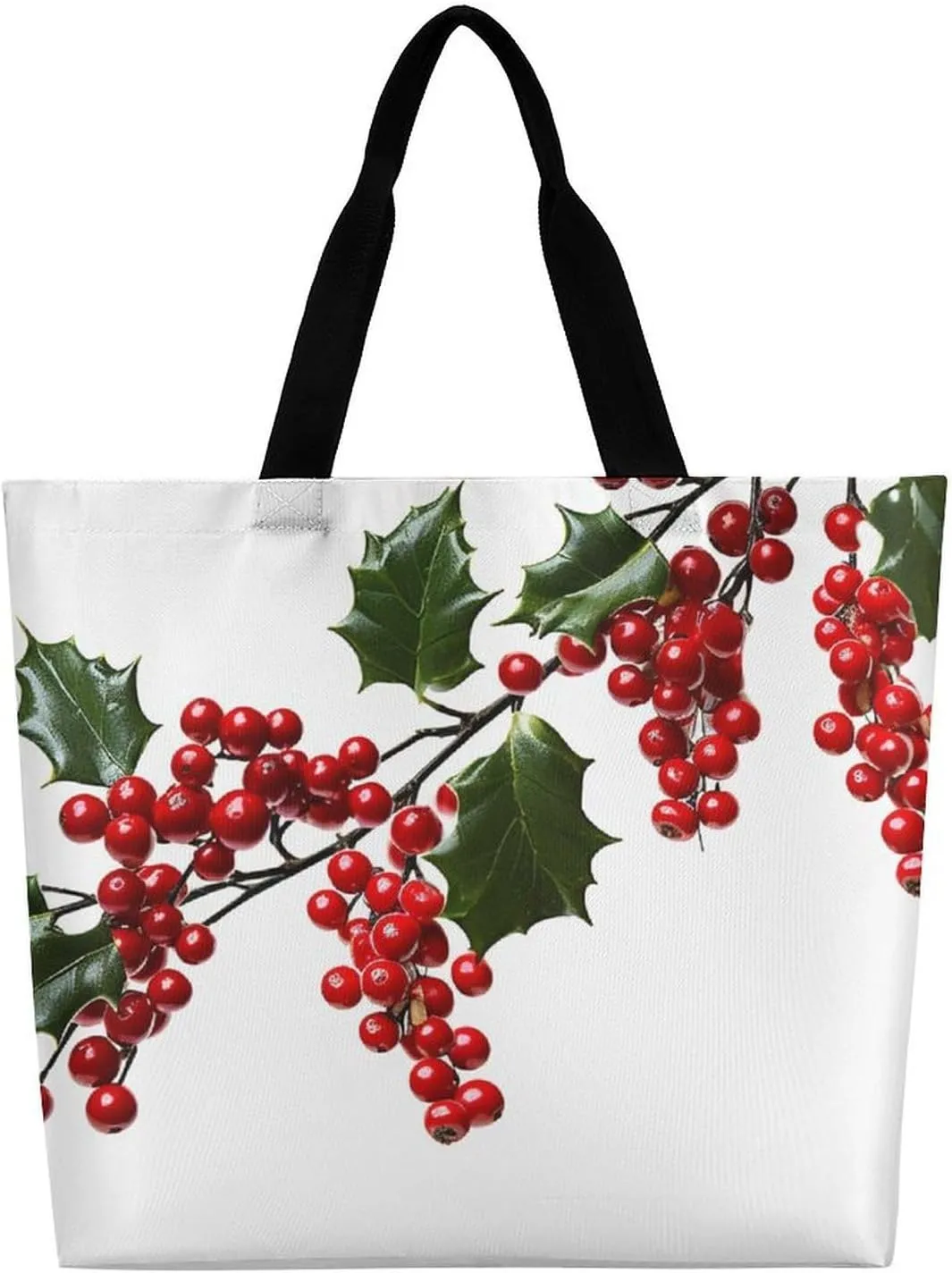 Large Tote Bag Shopping Bag with Handles Animal Cartoon Elephant Foldable Washable Heavy Duty Waterproof