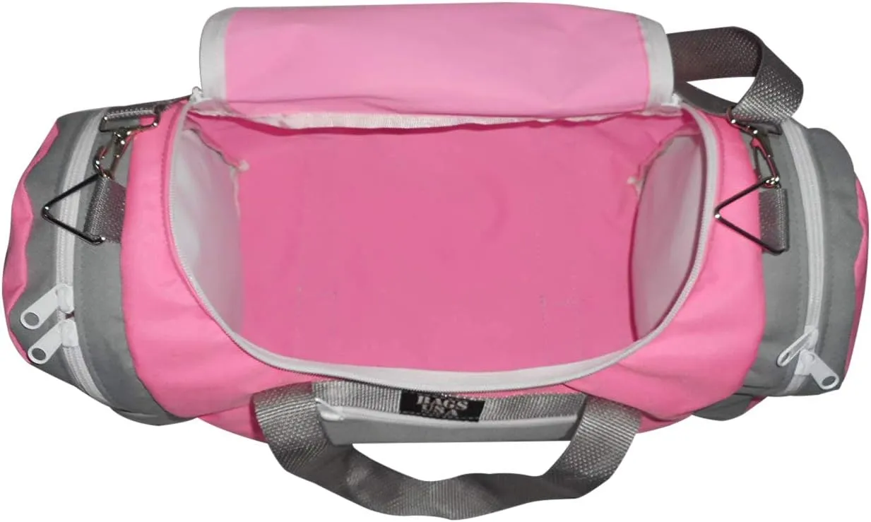 Large Triple Duffle with U Opening, Front Pocket and Two Side Compartment, Perfect Cabin Bag Made in USA.