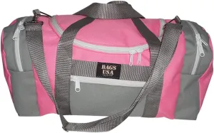 Large Triple Duffle with U Opening, Front Pocket and Two Side Compartment, Perfect Cabin Bag Made in USA.