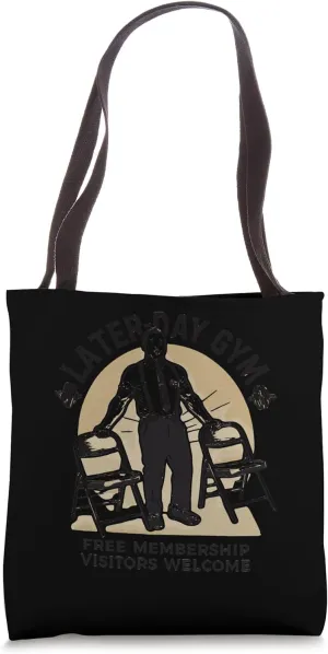 Latter-Day Gym Missionary LDS Church Funny Mormon Tote Bag