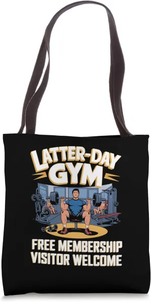 Latter-Day Gym Missionary LDS Church Funny Mormon Tote Bag