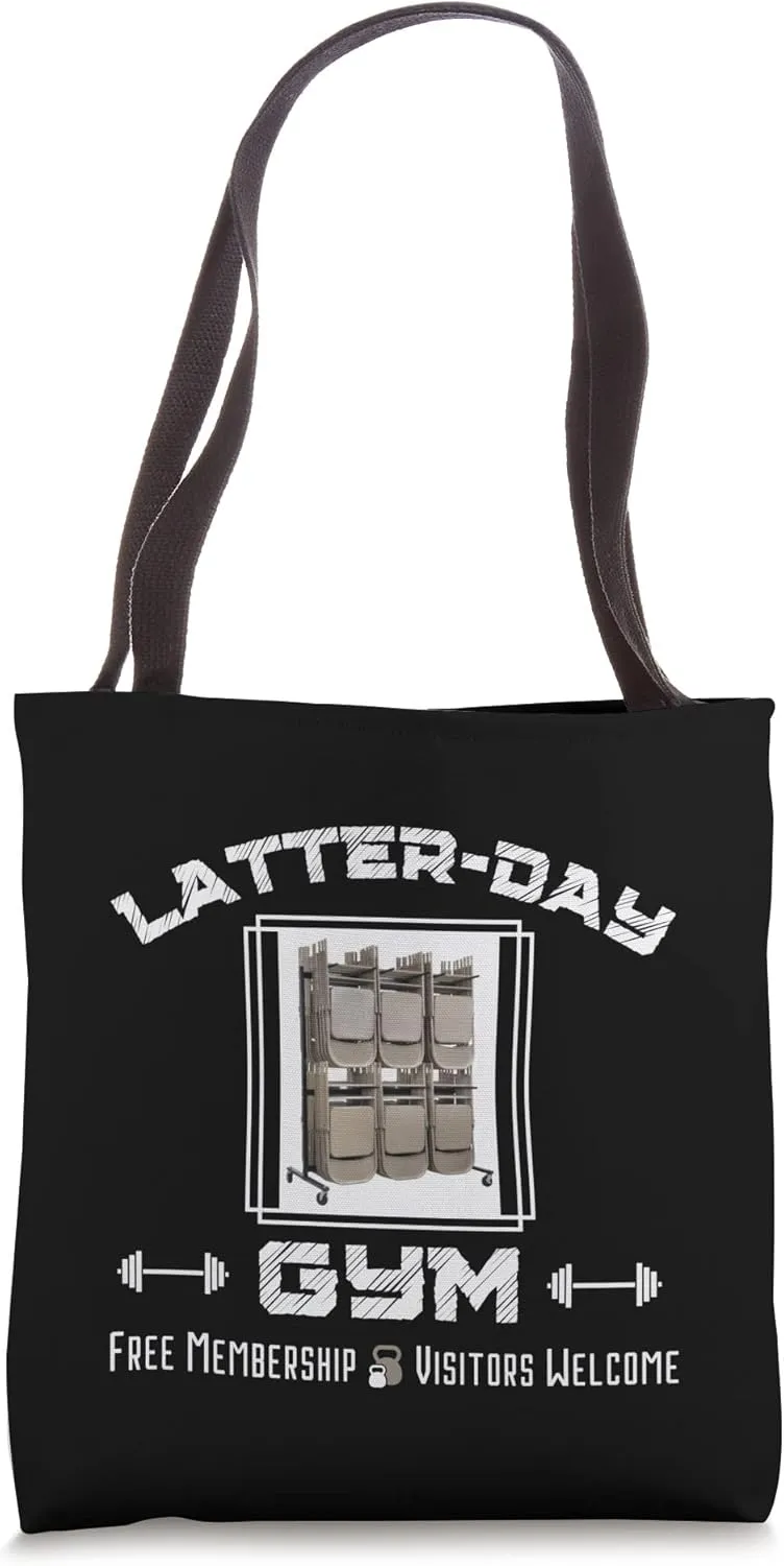 LDS Mormon Funny Latter Day Gym Missionary Tote Bag