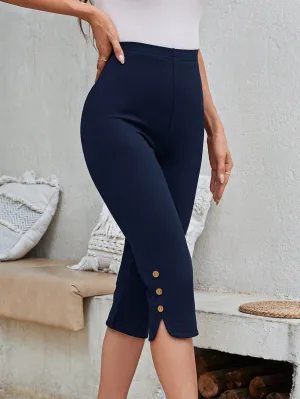 Leggings de Color Sólido para Mujeres