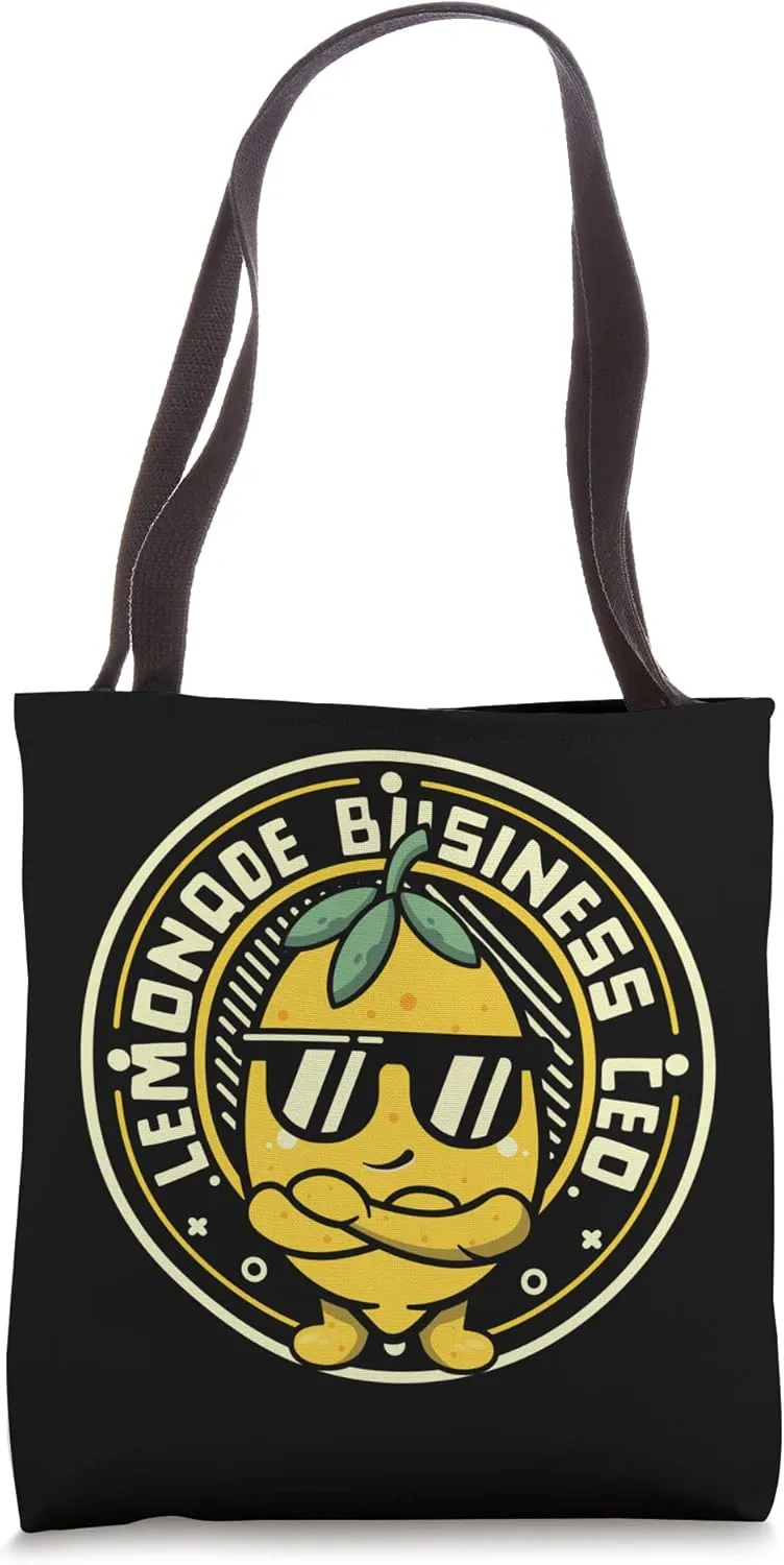 Lemonade Business CEO Business Cardboard Lemonade Stand Tote Bag