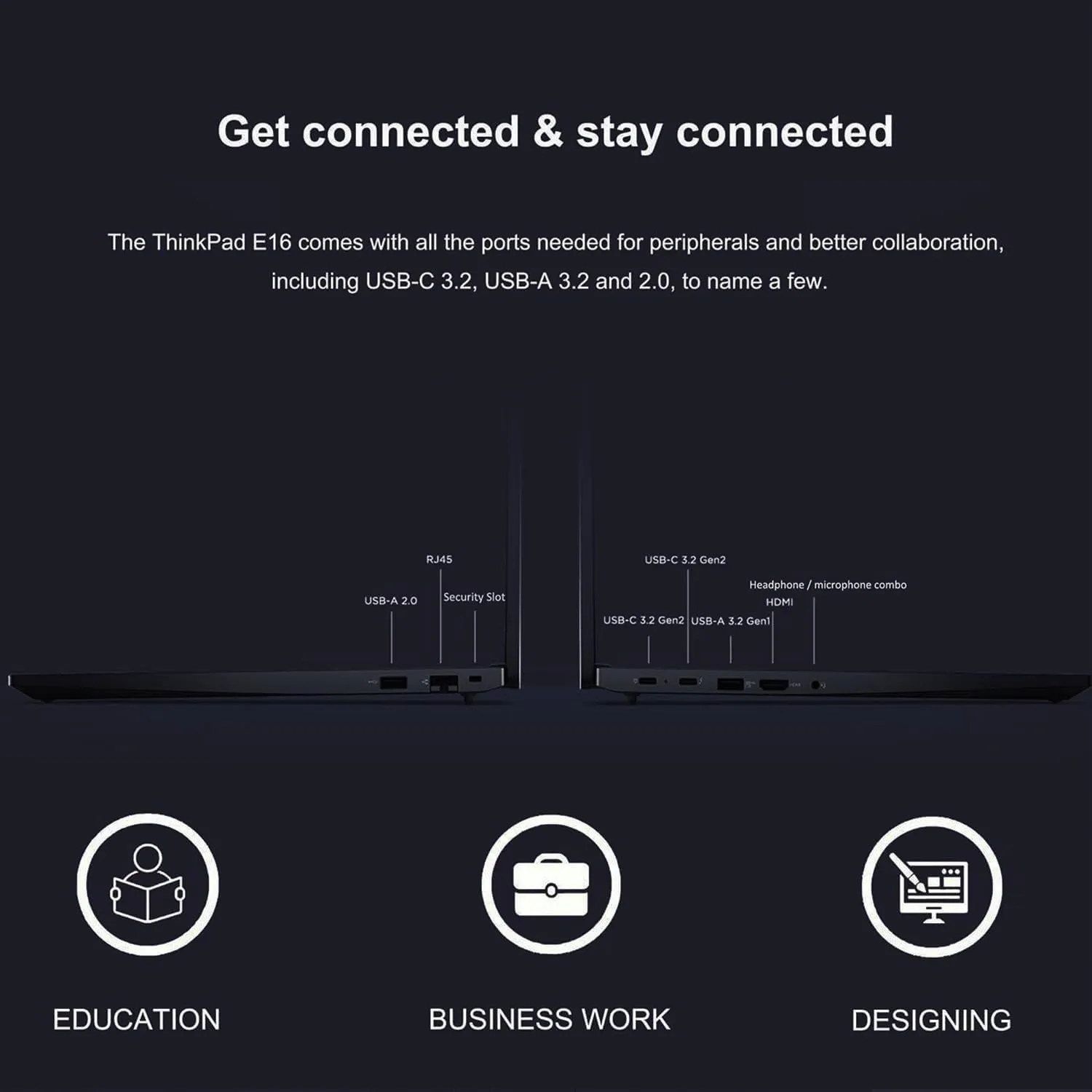 Lenovo ThinkPad E16 Business Laptop, 16" FHD  Display, Intel Core i5-13420H (Beat Ryzen 5 7530U), 16GB RAM, 512GB SSD, Backlit Keyboard, Wi-Fi 6, Windows 11 Pro, Black