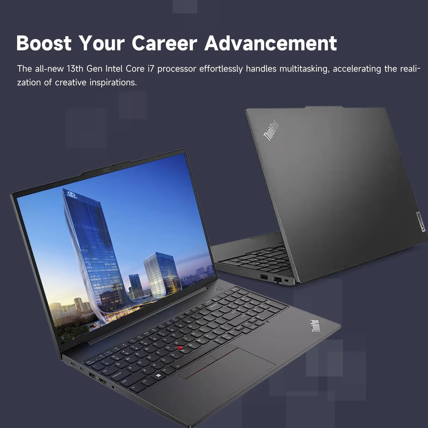 Lenovo ThinkPad E16 Business Laptop, 16" FHD  Touchscreen, Intel Core i7-1355U, 16GB RAM, 1TB SSD, Fingerprint, Backlit, HDMI, Wi-Fi 6, Windows 11 Pro, Bundle with Targus USB-C 100W Docking Station