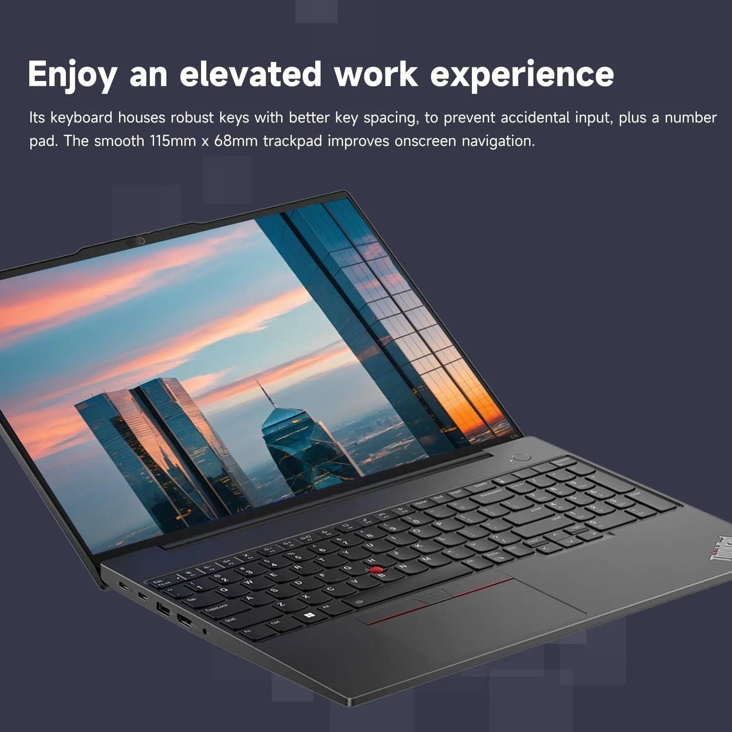 Lenovo ThinkPad E16 Business Laptop, 16" FHD  Touchscreen, Intel Core i7-1355U, 16GB RAM, 1TB SSD, Fingerprint, Backlit, HDMI, Wi-Fi 6, Windows 11 Pro, Bundle with Targus USB-C 100W Docking Station