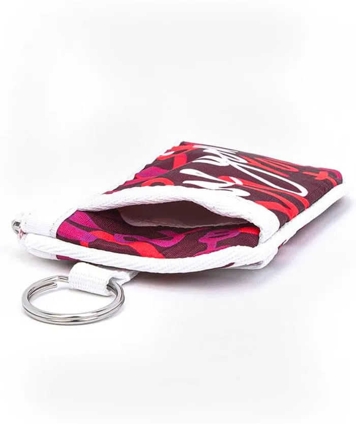 LeSportsac Official Pouch Card Case KEY CARD HOLDER/4009 White Leopard