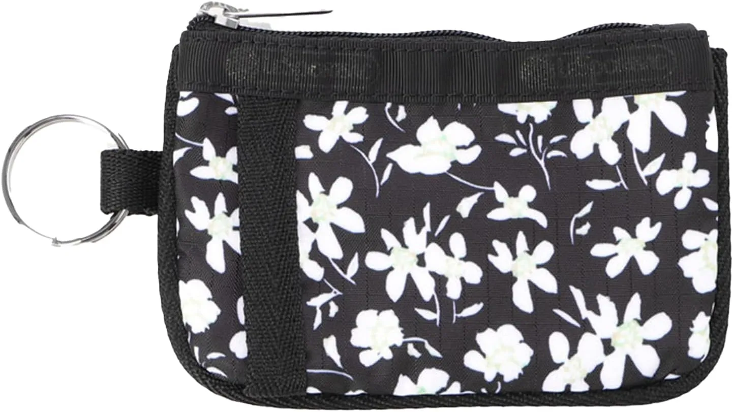 LeSportsac Official Pouch Card Case KEY CARD HOLDER/4009 White Leopard