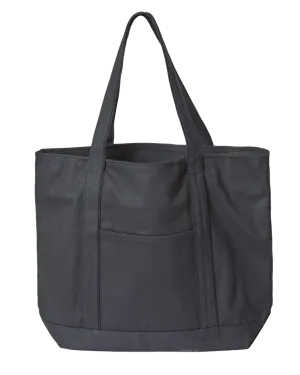 Liberty Bags X-Large Cotton Canvas Customizable Tote with Zipper