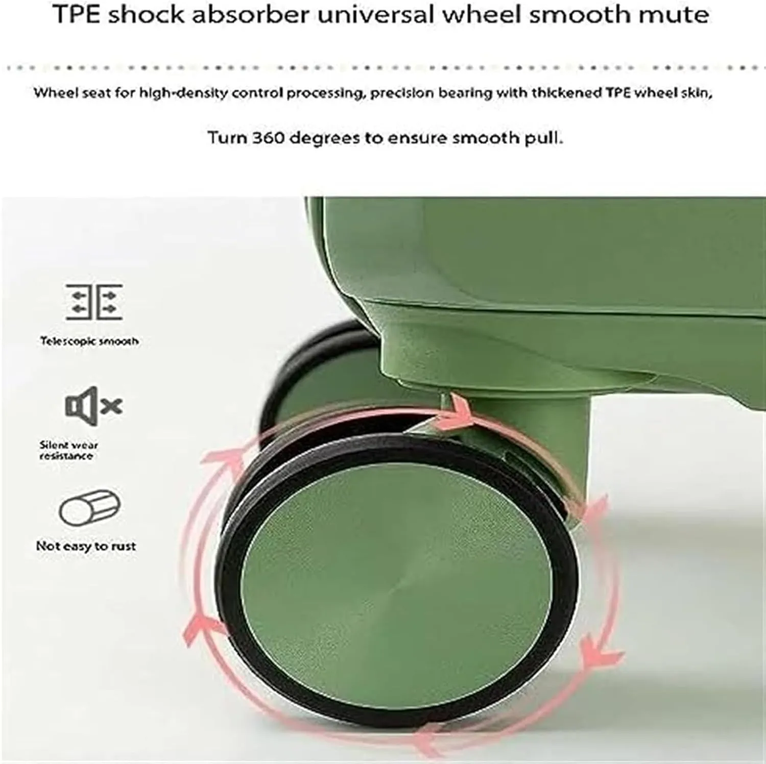 Light Suitcase 18inch Suitcases With 4 Wheels ABS Luggage Bag For Travel Suitcase Carry On Luggage Wheeled Luggage (Color : D, Size : 18 in)
