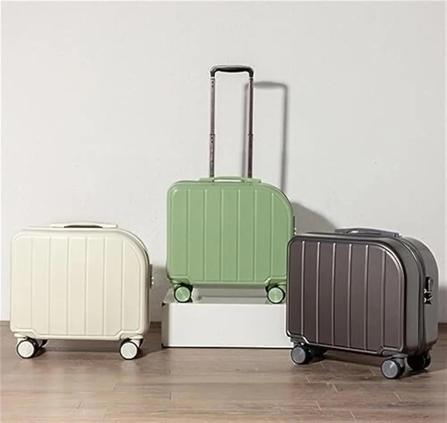 Light Suitcase 18inch Suitcases With 4 Wheels ABS Luggage Bag For Travel Suitcase Carry On Luggage Wheeled Luggage (Color : D, Size : 18 in)