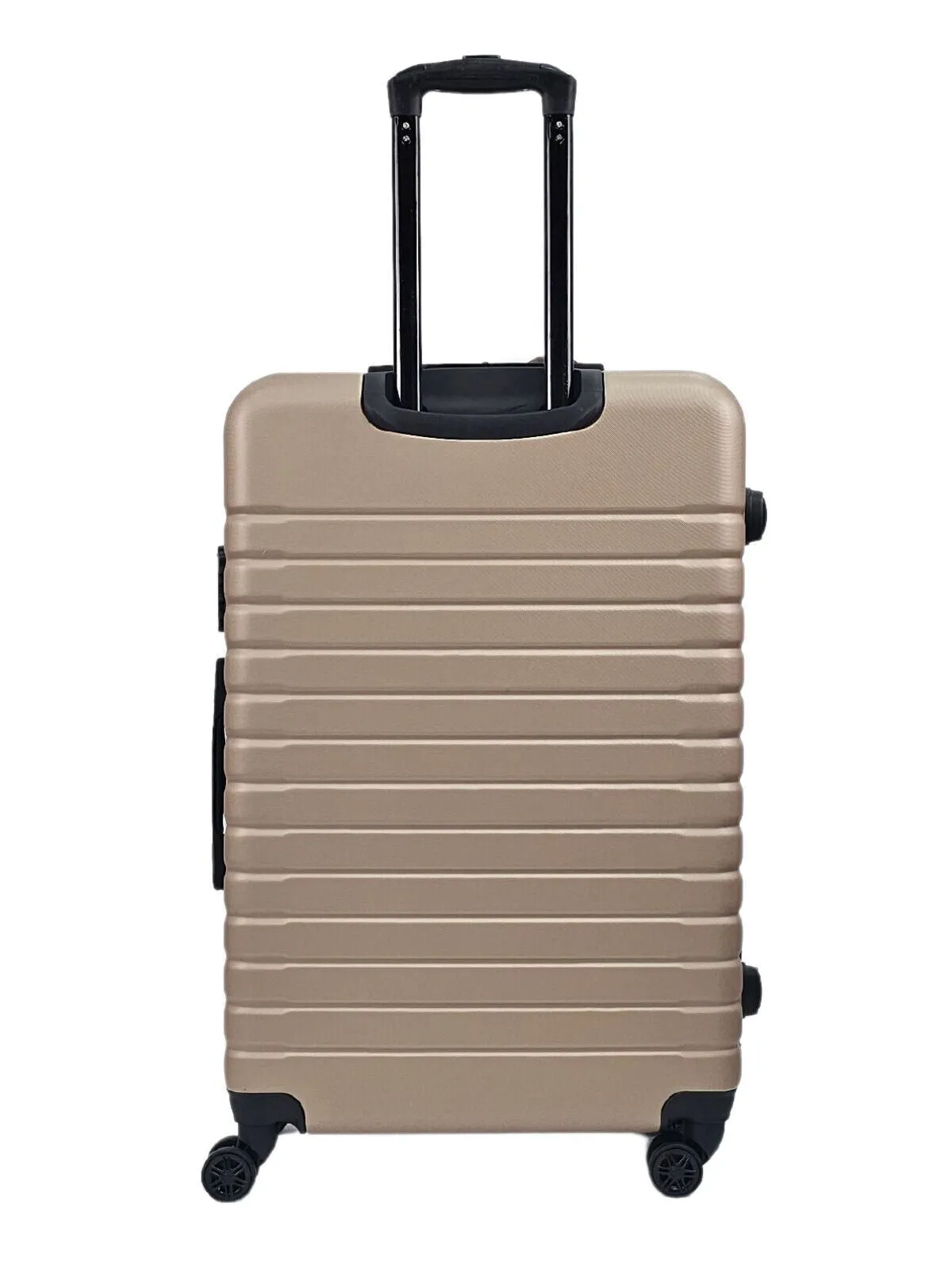 Lightweight Gold Hard Shell ABS Suitcase Set Luggage Travel Trolley Cabin Cases