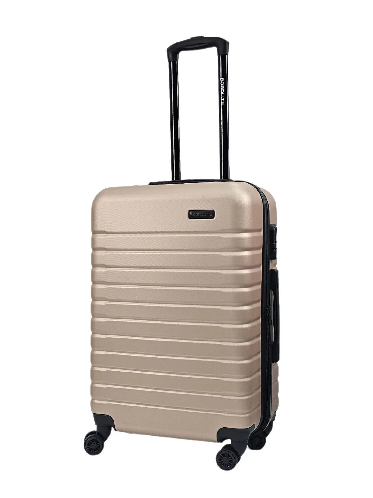 Lightweight Gold Hard Shell ABS Suitcase Set Luggage Travel Trolley Cabin Cases