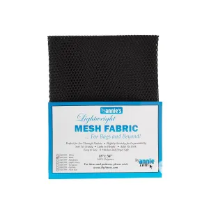 Lightweight Mesh Fabric Black  byAnnie