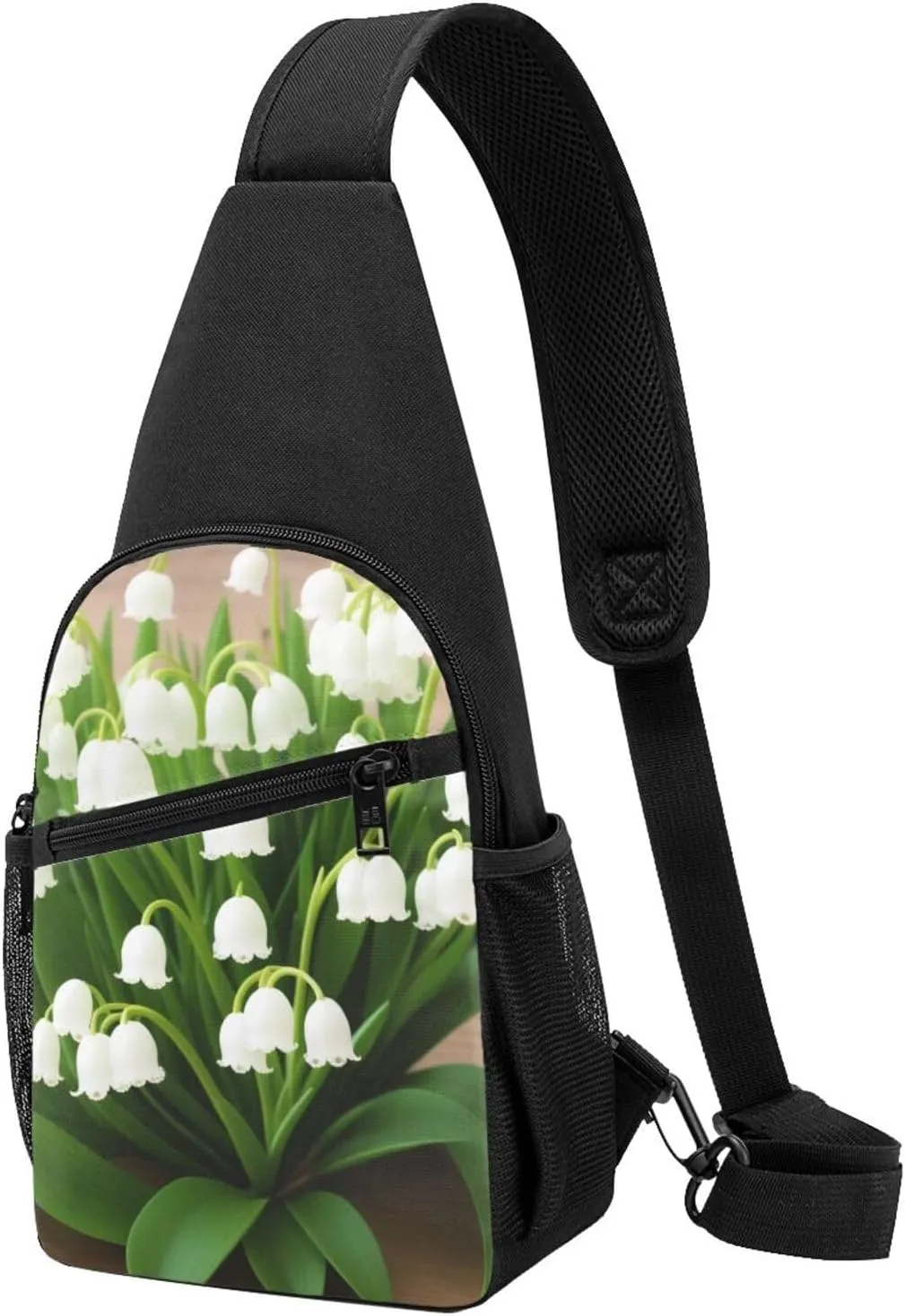Lilies Of The Valley Sling Bags For Man And Women Crossbody Chest Bag Shoulder Bag For Casual Sport Daypack