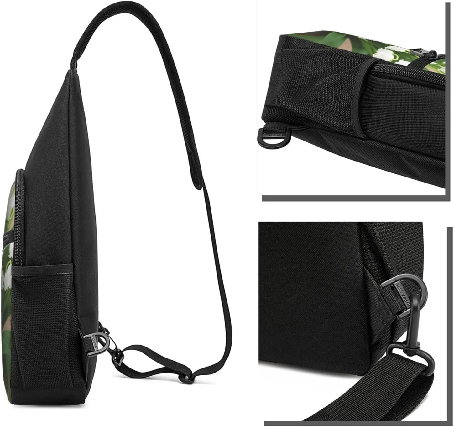 Lilies Of The Valley Sling Bags For Man And Women Crossbody Chest Bag Shoulder Bag For Casual Sport Daypack