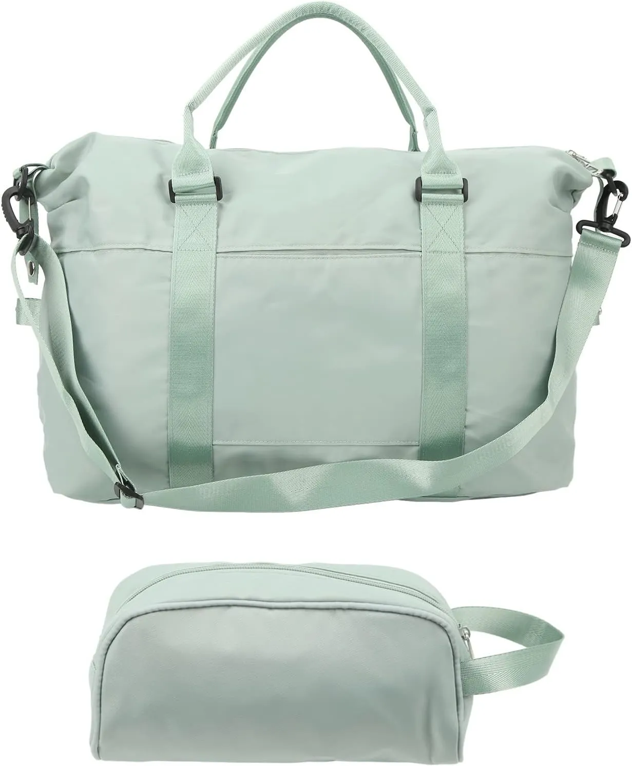Lododon Travel Bag Large Capacity Portable Hand Shoulder Luggage Bag with Small Pouch for Sports Camping Home (APJ021GE)