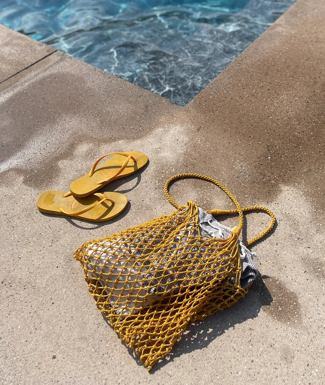 Loose KNOT Recycled OBP Knot Bag - Golden Sun