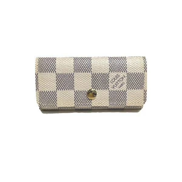 LOUIS VUITTON Key case Key holder  M62630 Damier Azur Canvas Damier Azul Key case for 4 Key holder Damier Azur Multicles4 unisex(Unisex) Used