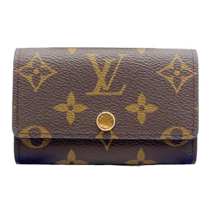 LOUIS VUITTON Key case Key holder  M62630 Monogram canvas Brown Key case Key holder for 6 pieces Monogram Multicles6 unisex(Unisex) Used