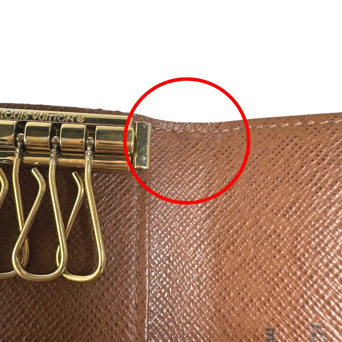LOUIS VUITTON Key case Key holder  M62631 Monogram canvas Brown Multicles4 Monogram Key case for 4 Key holder unisex(Unisex) Used