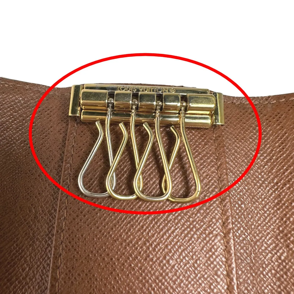 LOUIS VUITTON Key case Key holder  M62631 Monogram canvas Brown Multicles4 Monogram Key case for 4 Key holder unisex(Unisex) Used