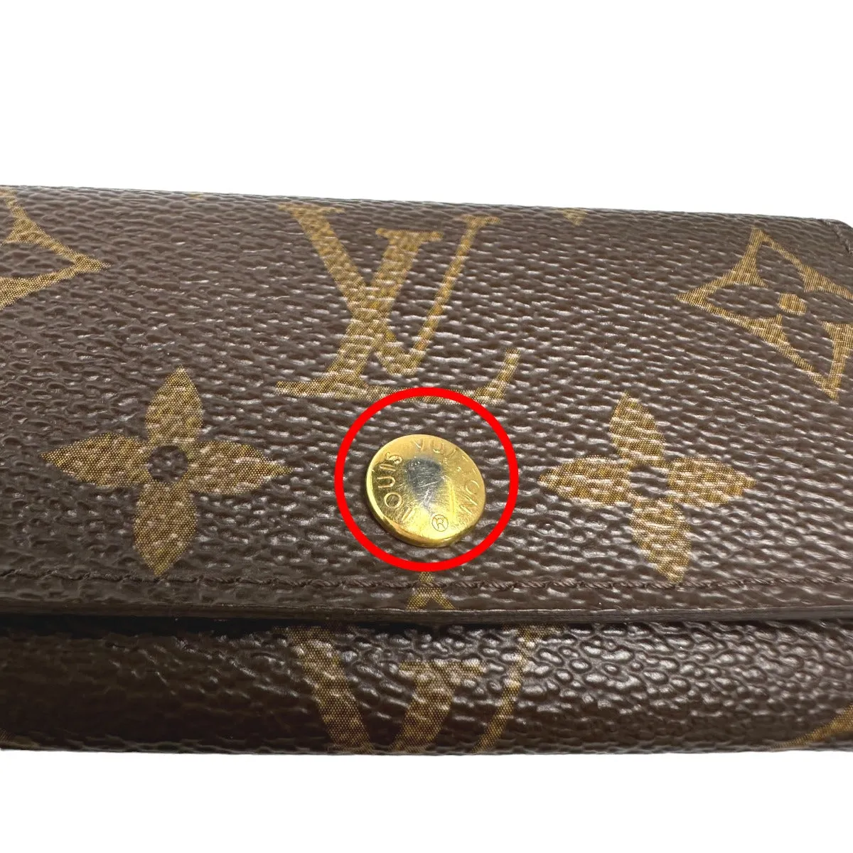 LOUIS VUITTON Key case Key holder  M62631 Monogram canvas Brown Multicles4 Monogram Key case for 4 Key holder unisex(Unisex) Used