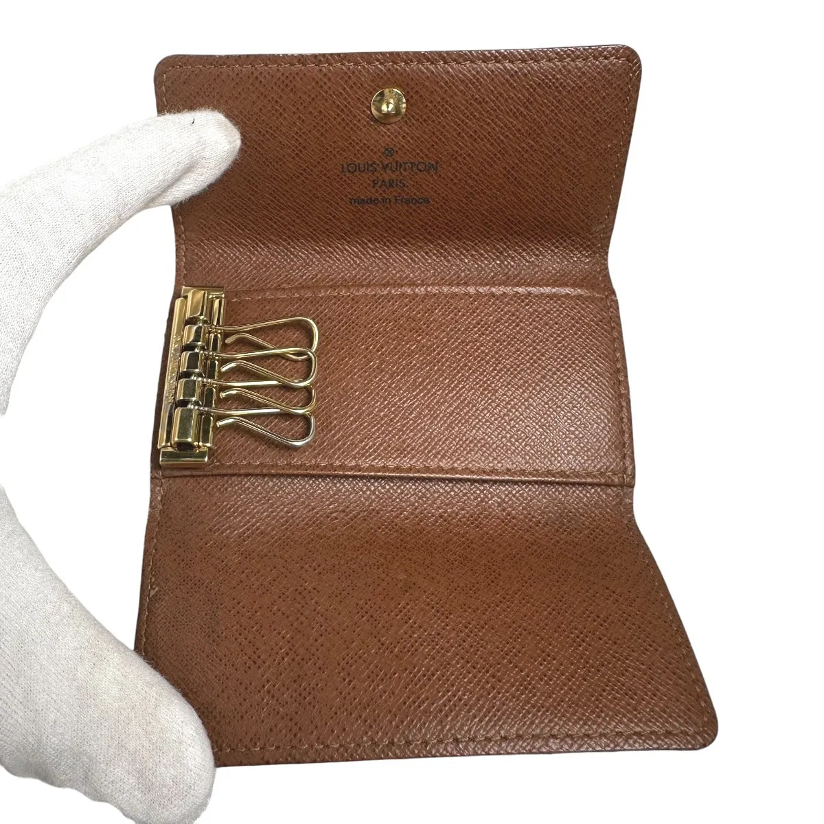 LOUIS VUITTON Key case Key holder  M62631 Monogram canvas Brown Multicles4 Monogram Key case for 4 Key holder unisex(Unisex) Used
