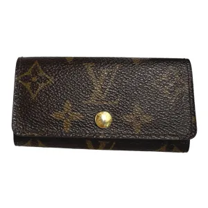 LOUIS VUITTON Key case Key holder  M62631 Monogram canvas Brown Multicles4 Monogram Key case for 4 Key holder unisex(Unisex) Used