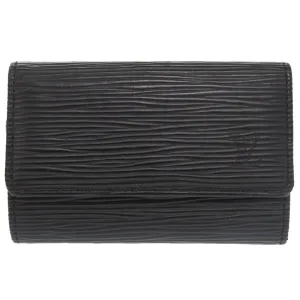 LOUIS VUITTON Key case Key holder  M63812 Epi Leather black Epi Multicles6