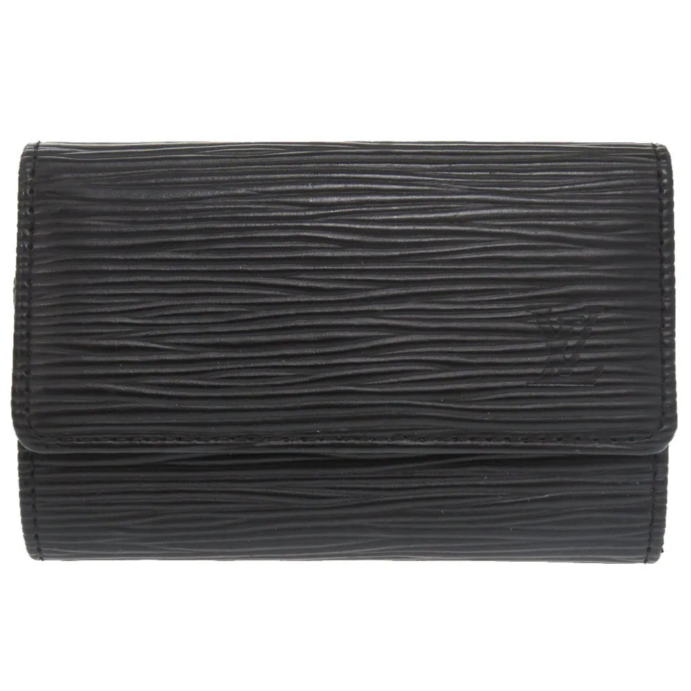 LOUIS VUITTON Key case Key holder  M63812 Epi Leather black Epi Multicles6