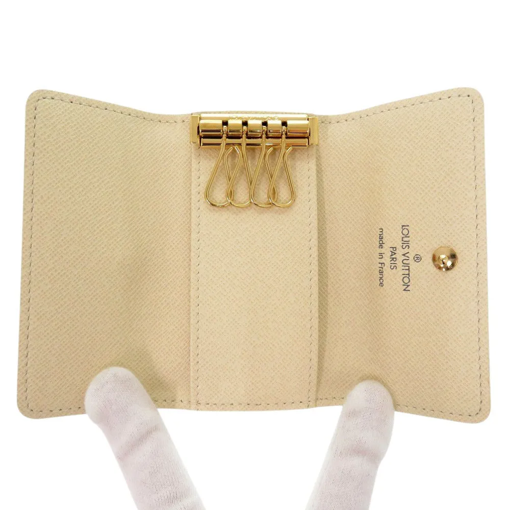 LOUIS VUITTON Key case Key holder  N60020 Damier Azur Canvas Damier Azur Multicles4